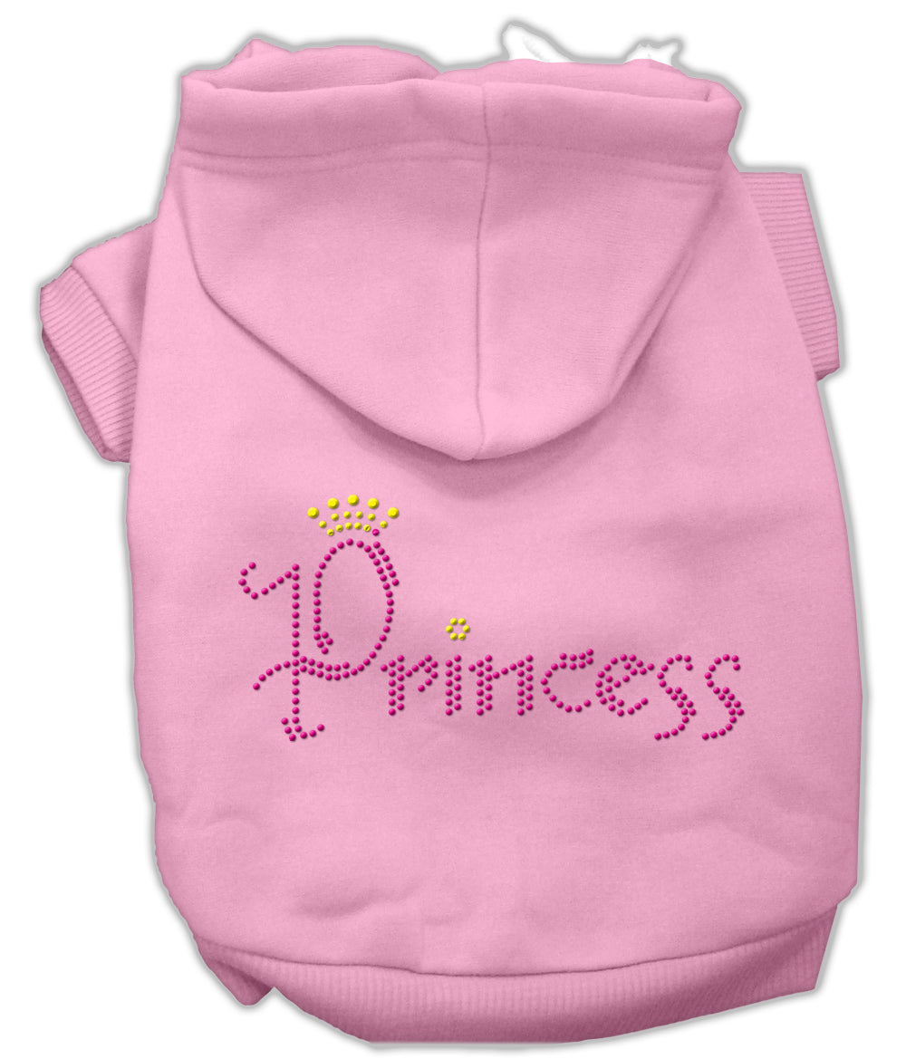Princess Rhinestone Hoodies Pink L GreatEagleInc
