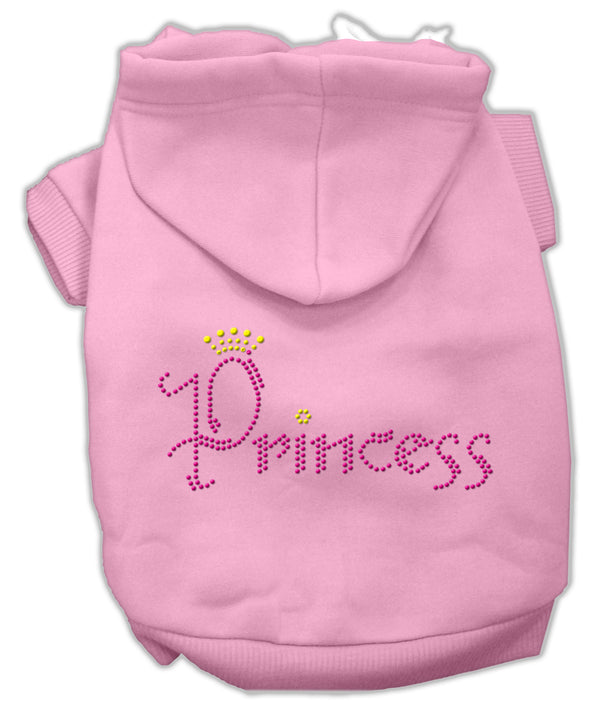 Princess Rhinestone Hoodies Pink Xxl GreatEagleInc
