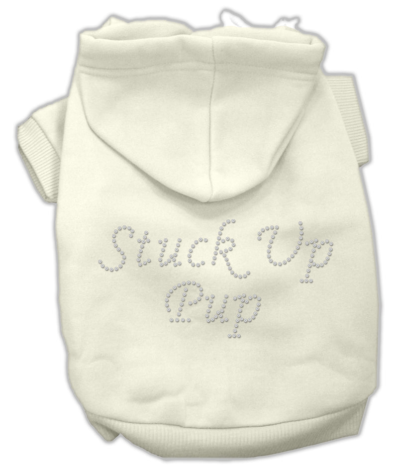 Stuck Up Pup Hoodies Cream L GreatEagleInc