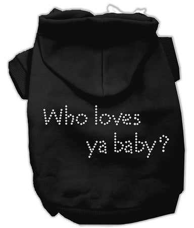 Who Loves Ya Baby? Hoodies Black L GreatEagleInc