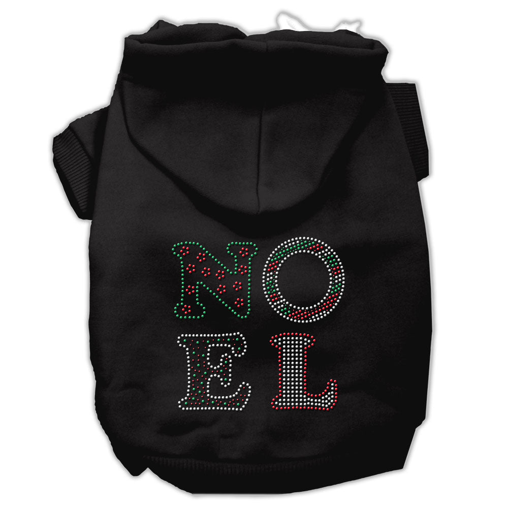 Noel Rhinestone Hoodies Black L GreatEagleInc