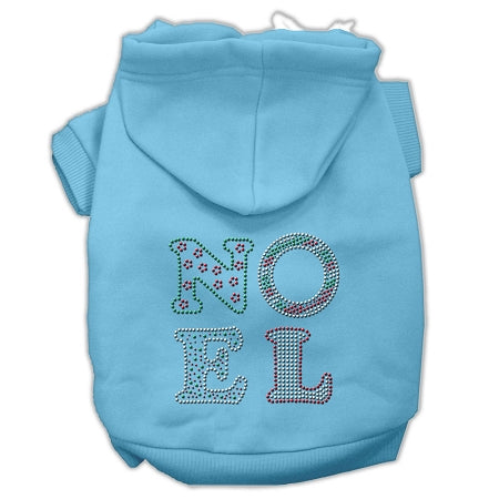 Noel Rhinestone Hoodies Baby Blue M Default Title