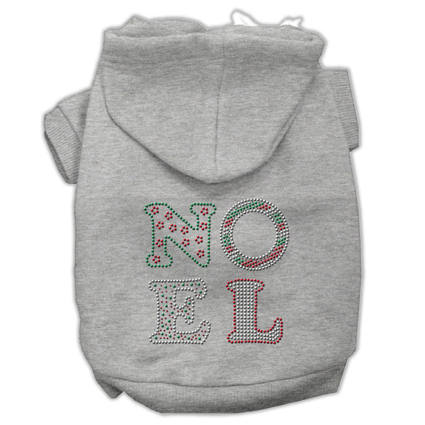 Noel Rhinestone Hoodies Grey S Default Title