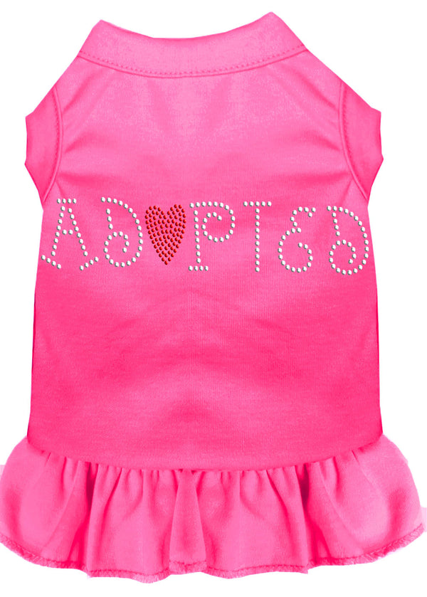 Adopted Rhinestone Dress Bright Pink 4x Default Title