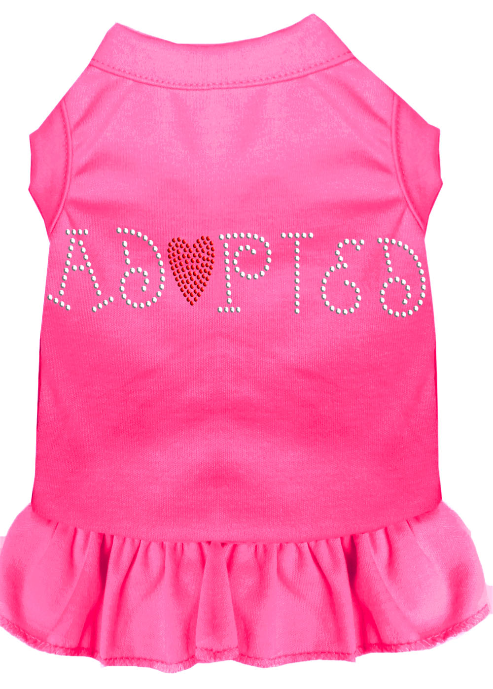 Adopted Rhinestone Dress Bright Pink Lg Default Title