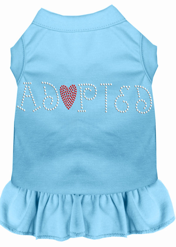 Adopted Rhinestone Dress Baby Blue Med Default Title