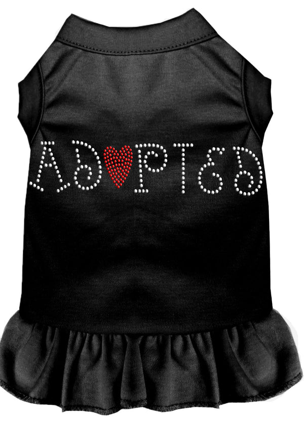 Adopted Rhinestone Dress Black Med Default Title