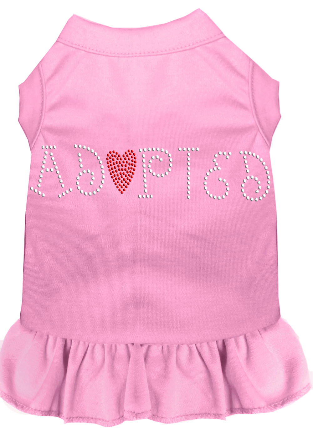 Adopted Rhinestone Dress Light Pink Xl Default Title