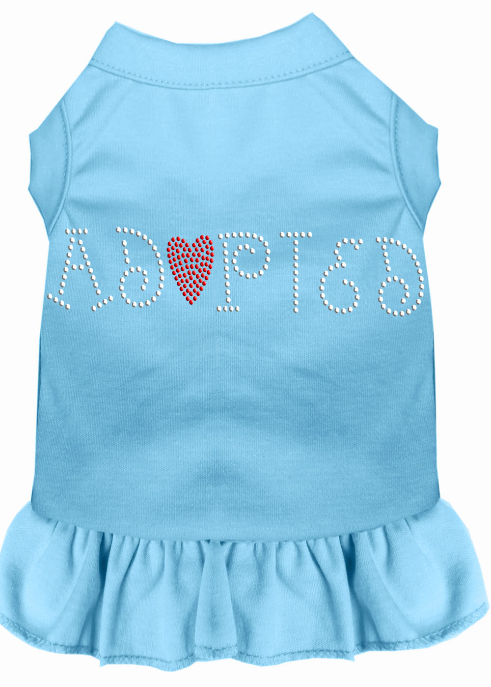Adopted Rhinestone Dress Baby Blue Xs Default Title