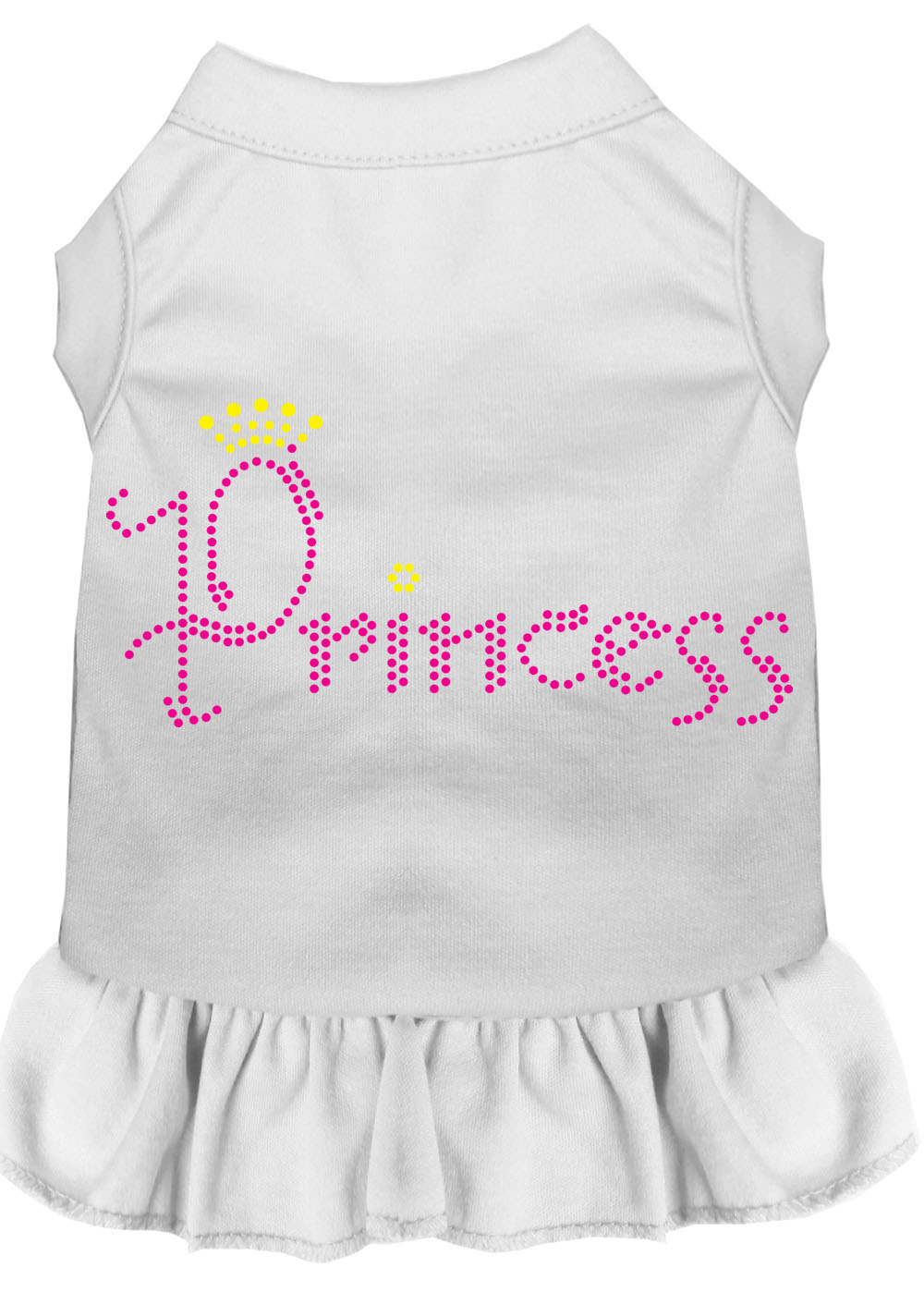 Princess Rhinestone Dress White 4x Default Title