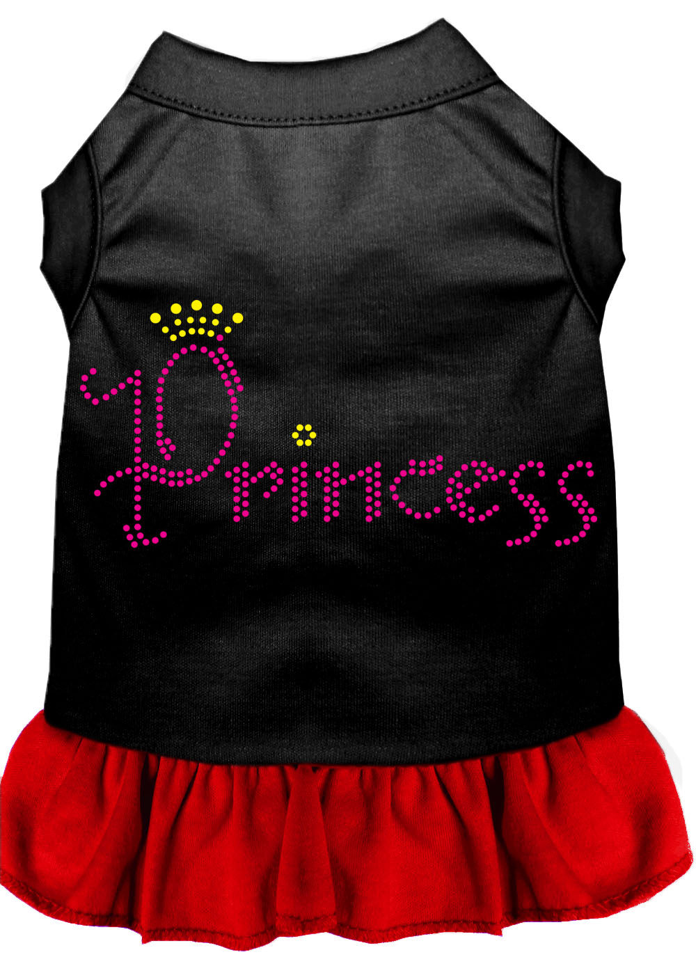 Princess Rhinestone Dress Black With Red Sm Default Title