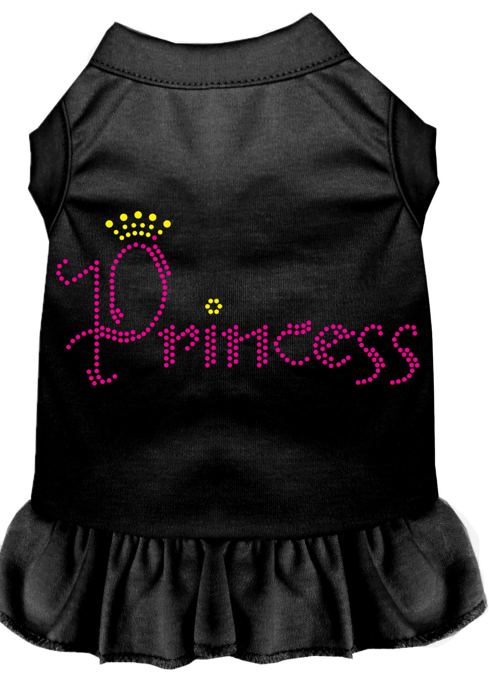 Princess Rhinestone Dress Black Xs GreatEagleInc