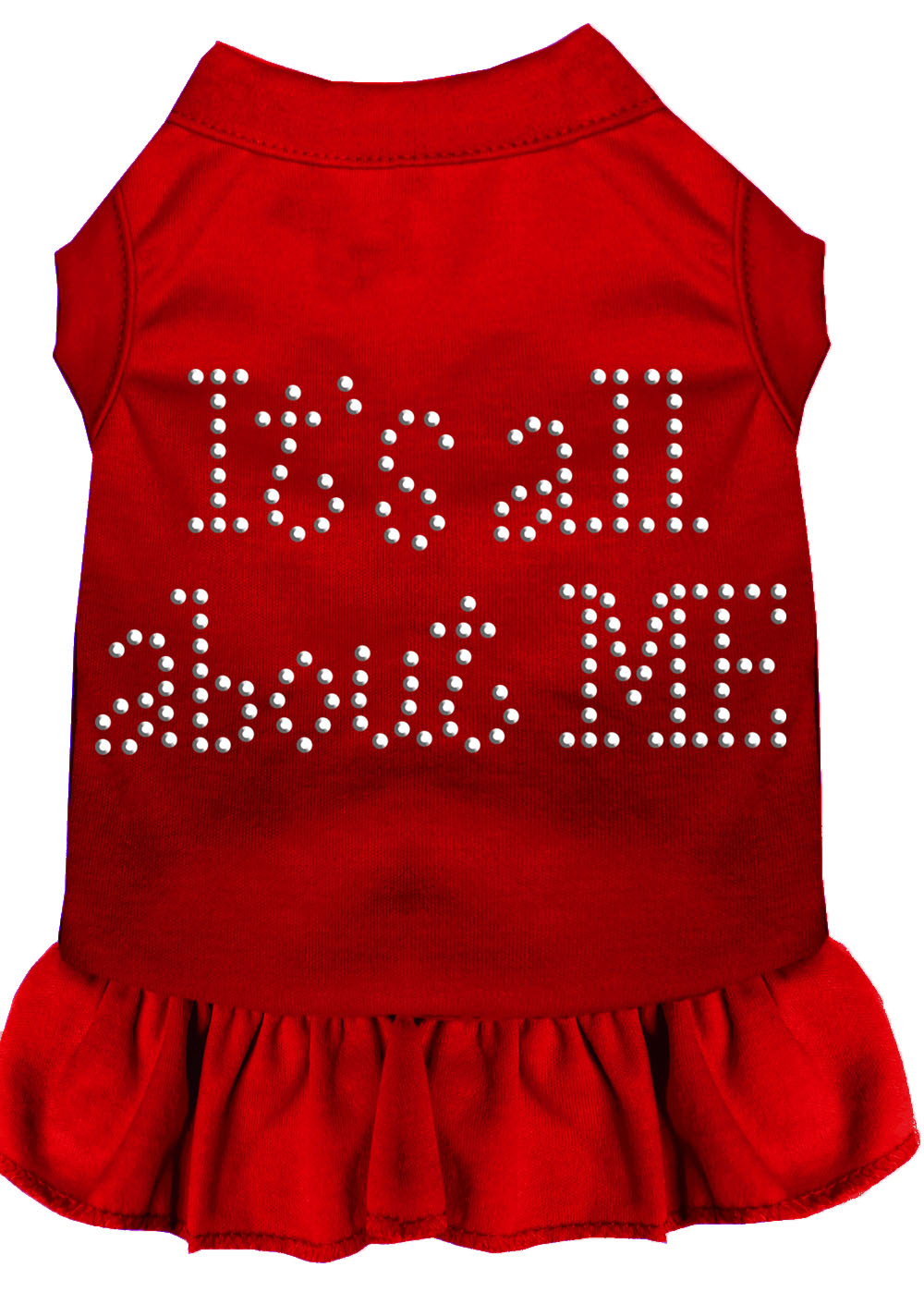 Rhinestone All About Me Dress Red 4x Default Title