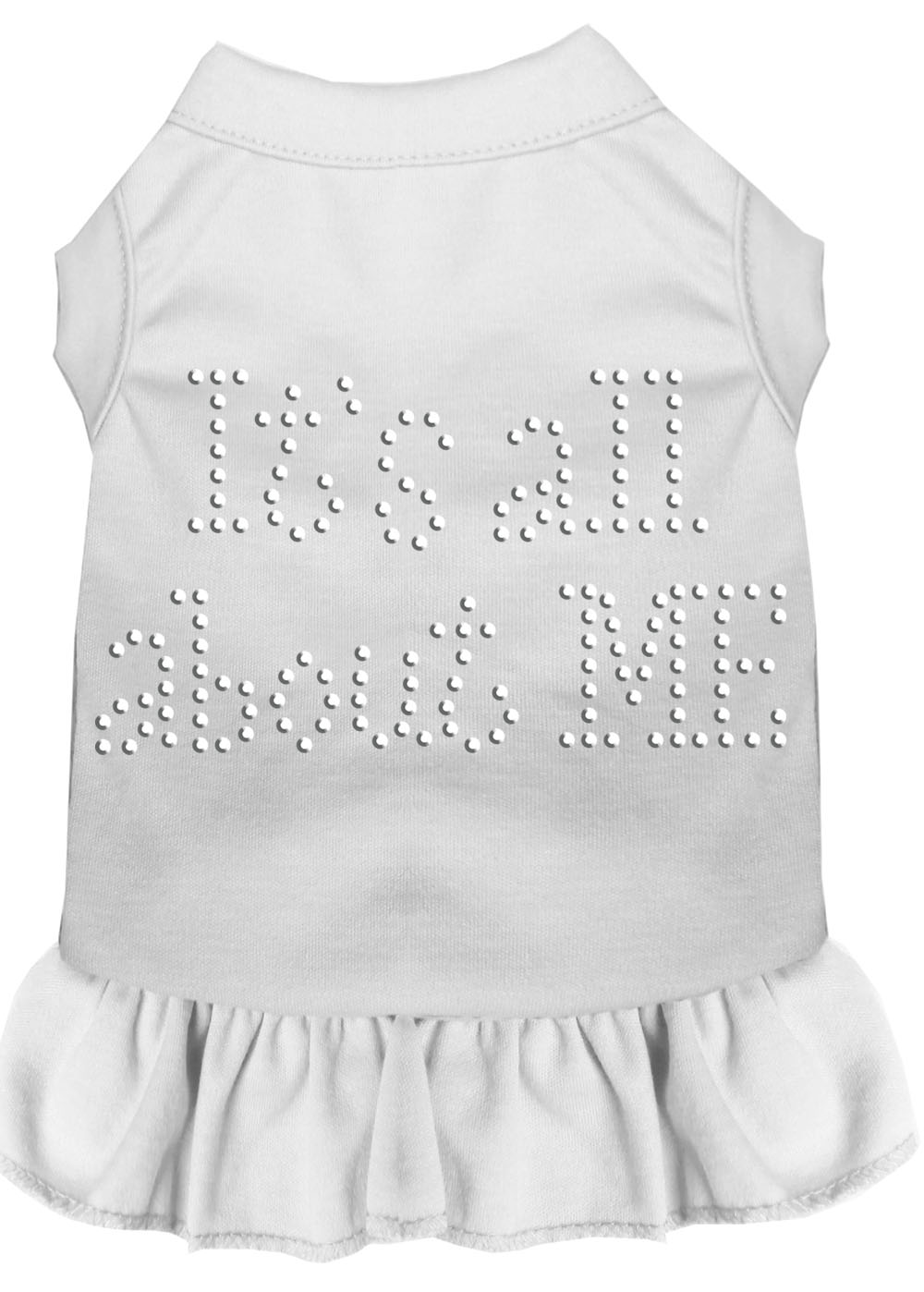 Rhinestone All About Me Dress White 4x Default Title