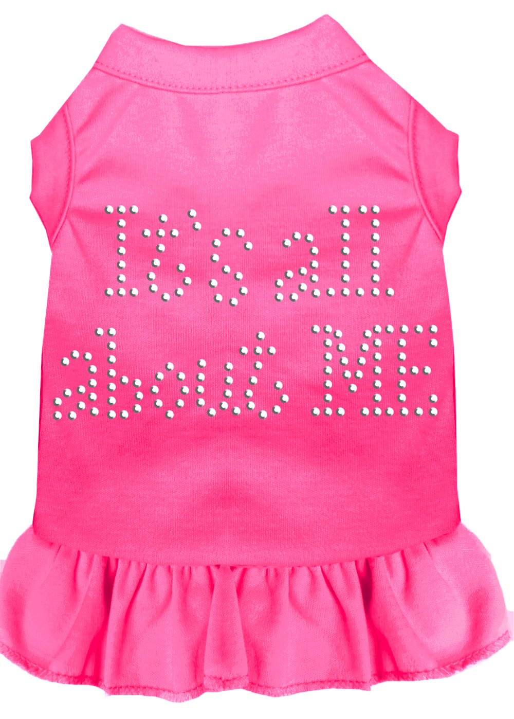 Rhinestone All About Me Dress Bright Pink Lg Default Title