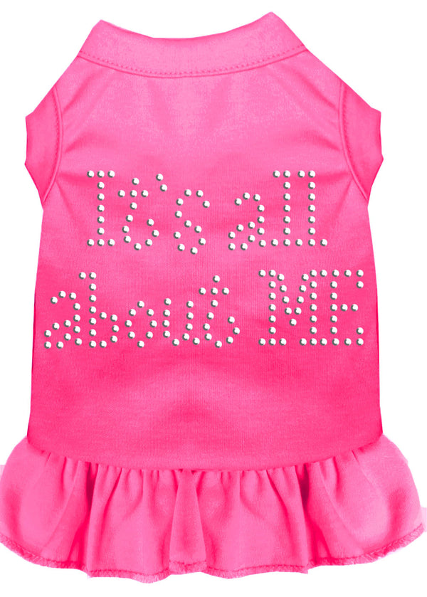 Rhinestone All About Me Dress Bright Pink Med Default Title