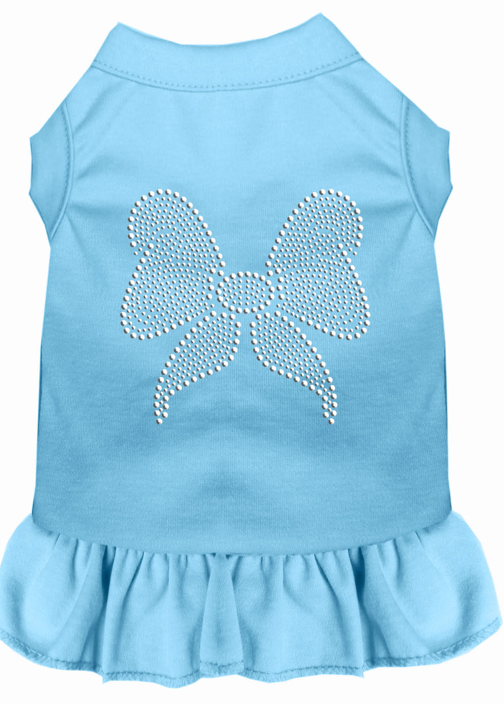 Rhinestone Bow Dress Baby Blue Xl Default Title