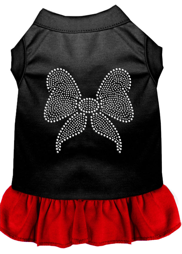 Rhinestone Bow Dresses Black With Red Xxl Default Title