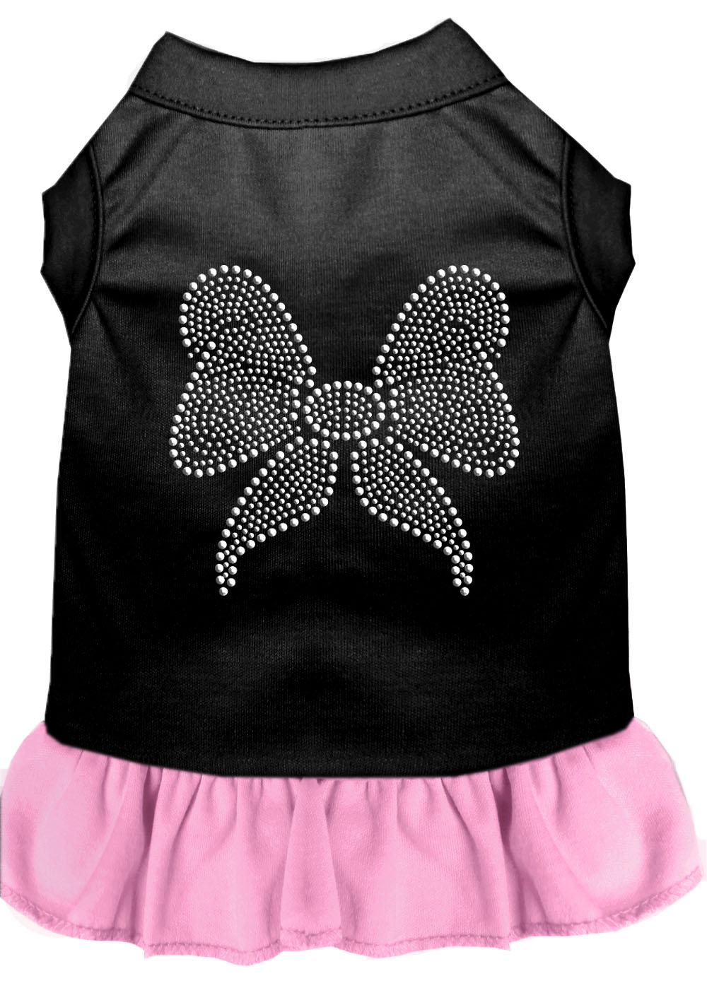 Rhinestone Bow Dresses Black With Light Pink Xxxl Default Title