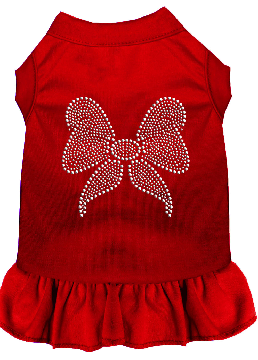 Rhinestone Bow Dress Red Xxxl Default Title