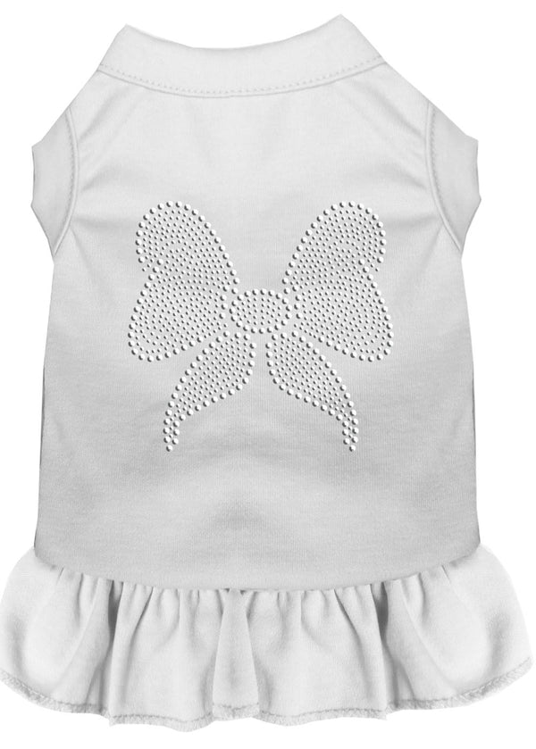 Rhinestone Bow Dress White Xxxl Default Title