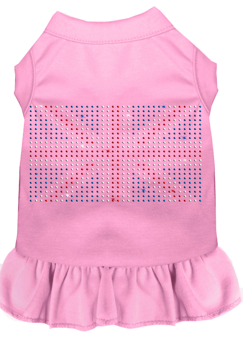 Rhinestone British Flag Dress Light Pink Lg Default Title