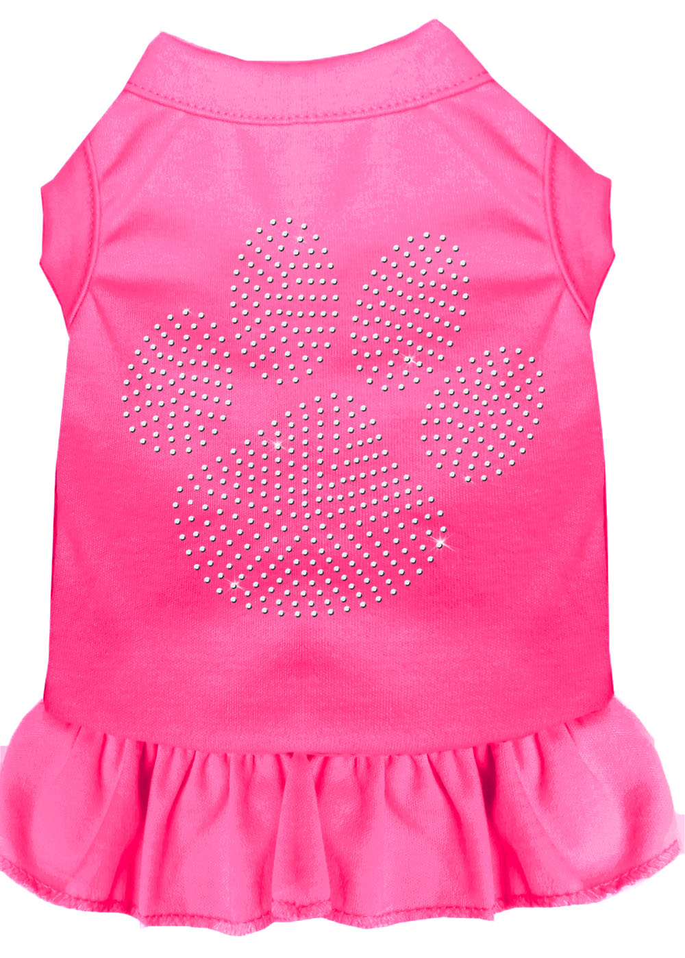Rhinestone Clear Paw Dress Bright Pink Sm Default Title