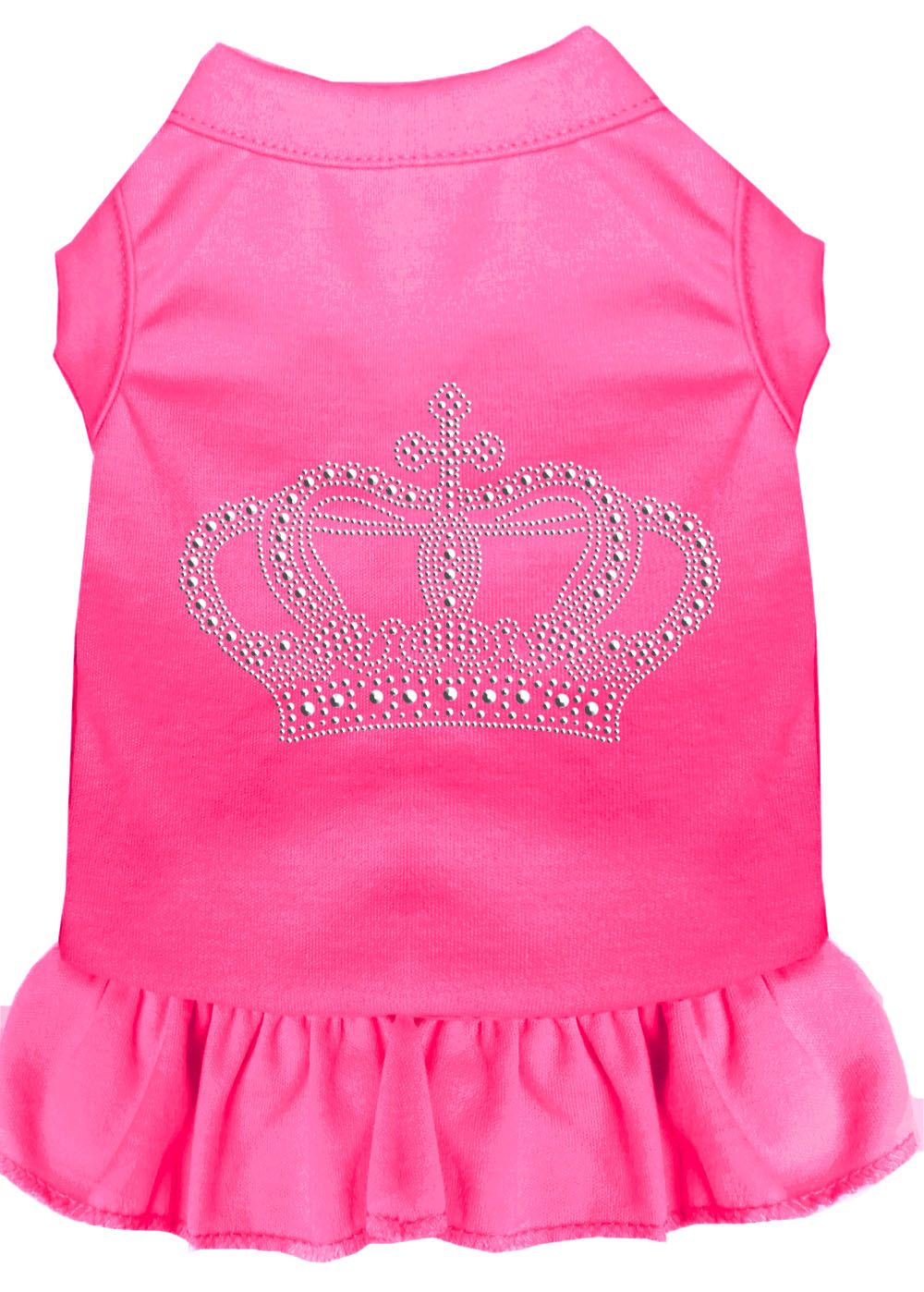 Rhinestone Crown Dress Bright Pink Xxl Default Title