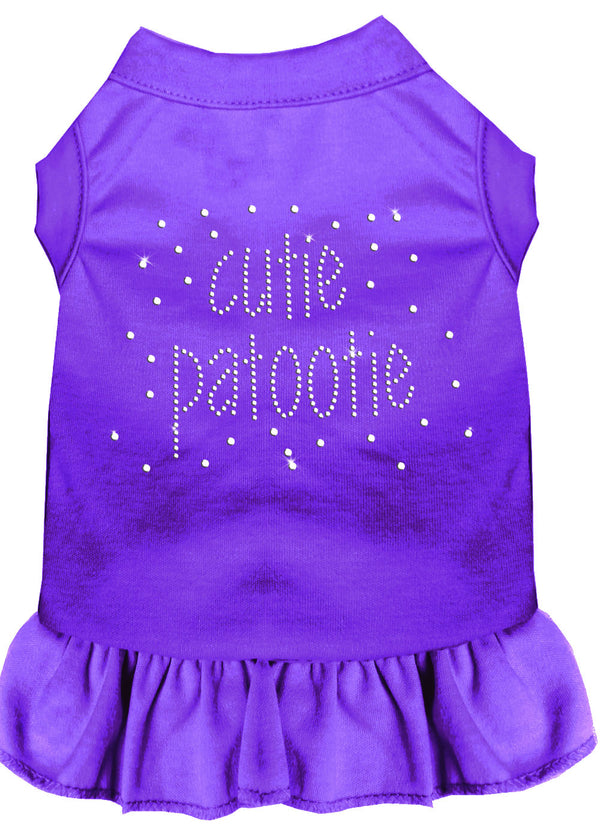 Rhinestone Cutie Patootie Dress Purple Lg Default Title