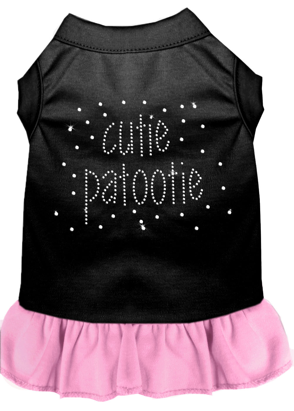 Rhinestone Cutie Patootie Dress Black With Light Pink Xs Default Title