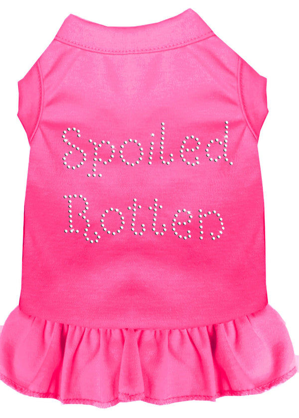 Spoiled Rotten Rhinestone Dress Bright Pink Sm GreatEagleInc