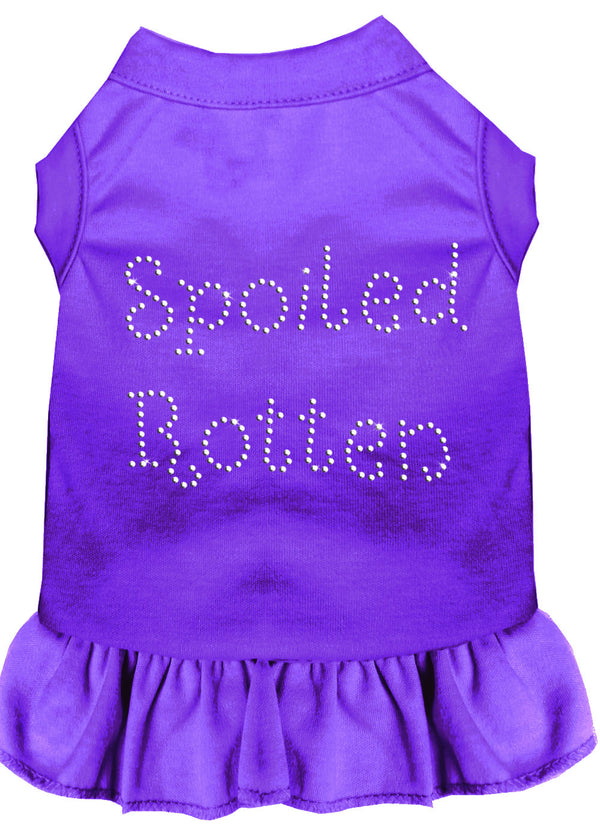 Spoiled Rotten Rhinestone Dress Purple Xs GreatEagleInc