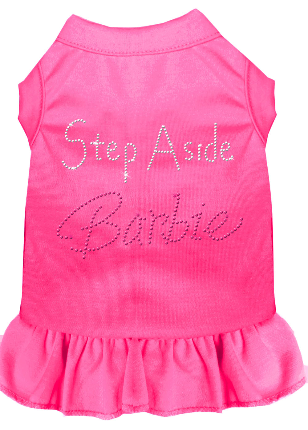 Step Aside Barbie Rhinestone Dress Black With Bright Pink Lg GreatEagleInc