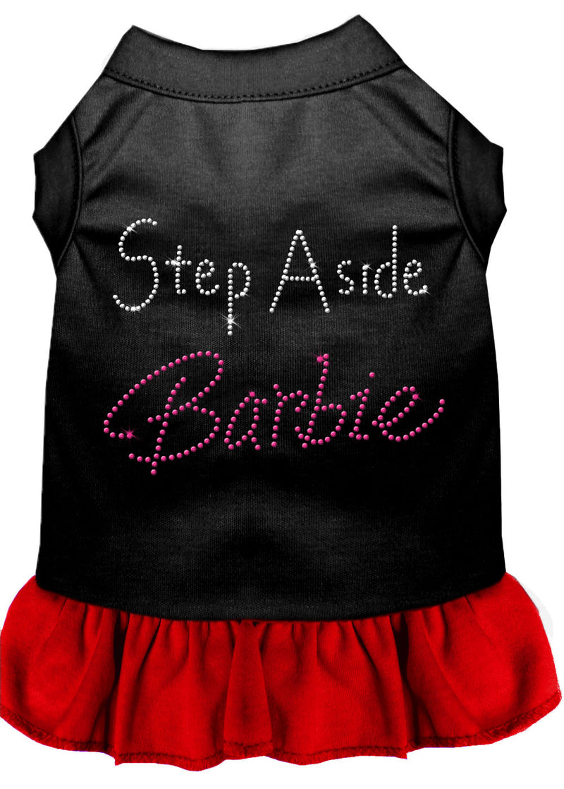 Step Aside Barbie Rhinestone Dress Black With Red Med GreatEagleInc