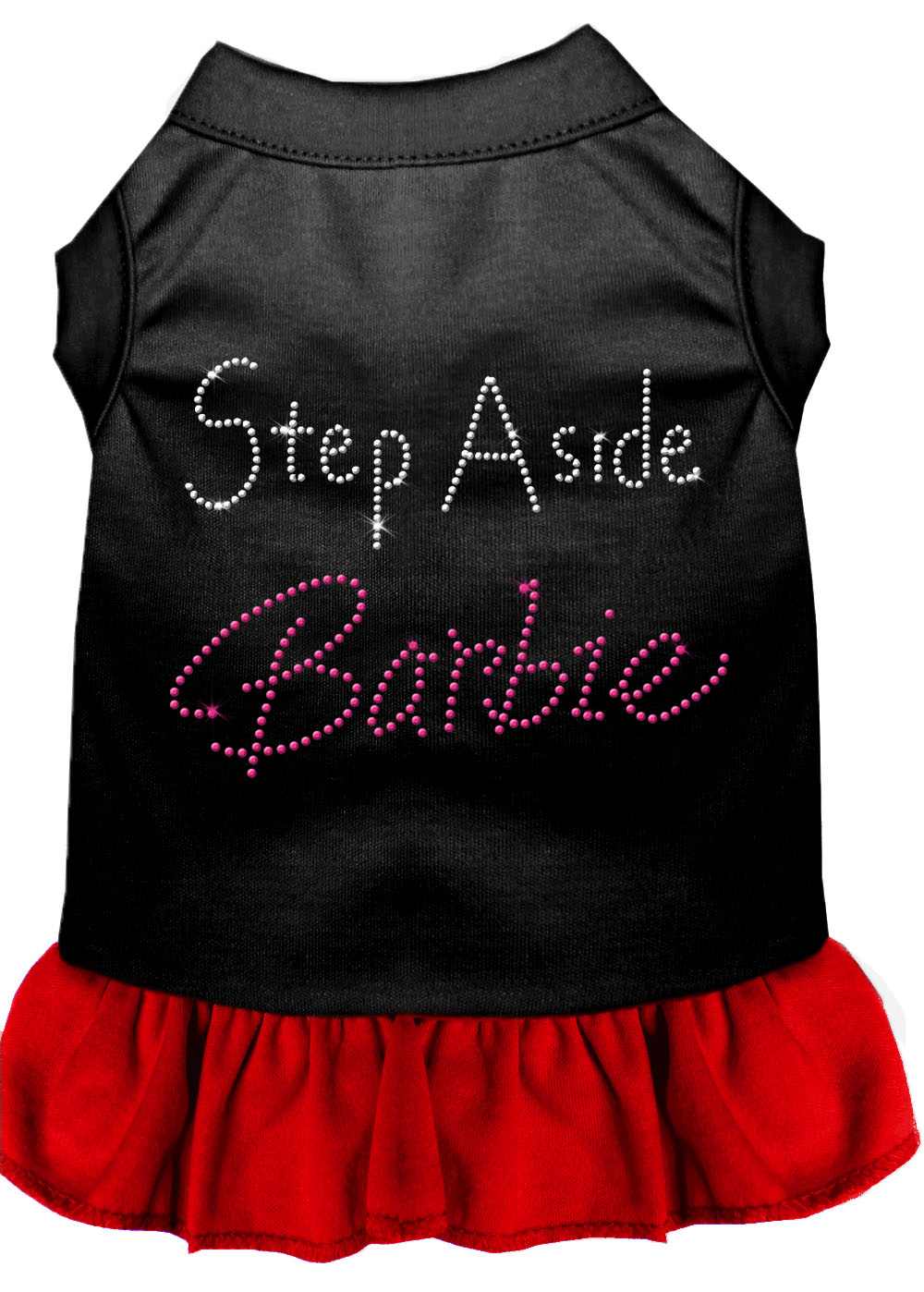 Step Aside Barbie Rhinestone Dress Black With Red Xxxl Default Title