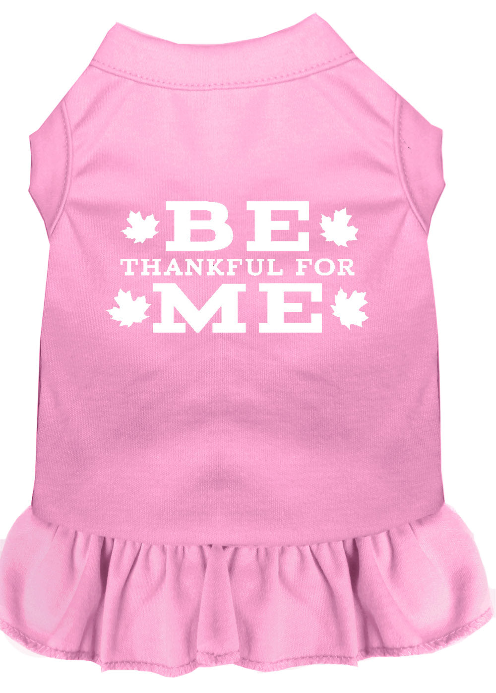 Be Thankful For Me Screen Print Dress Light Pink 4x (22) GreatEagleInc