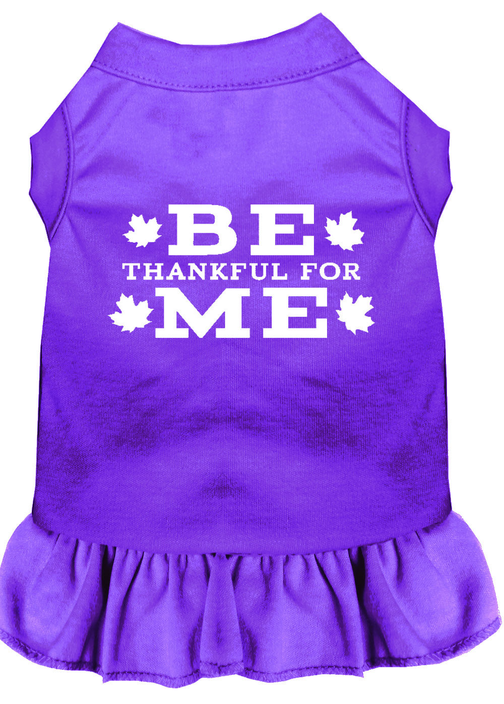 Be Thankful For Me Screen Print Dress Purple Xl GreatEagleInc