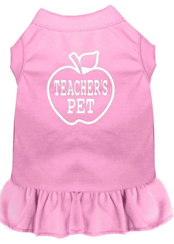 Teachers Pet Screen Print Dress Light Pink Lg GreatEagleInc