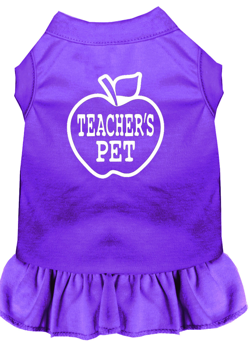 Teachers Pet Screen Print Dress Purple Lg GreatEagleInc