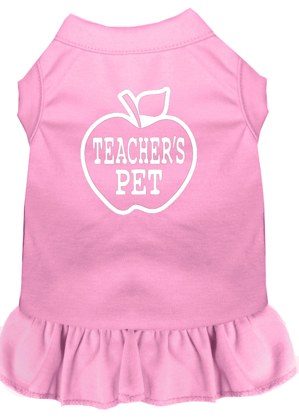Teachers Pet Screen Print Dress Light Pink Med GreatEagleInc