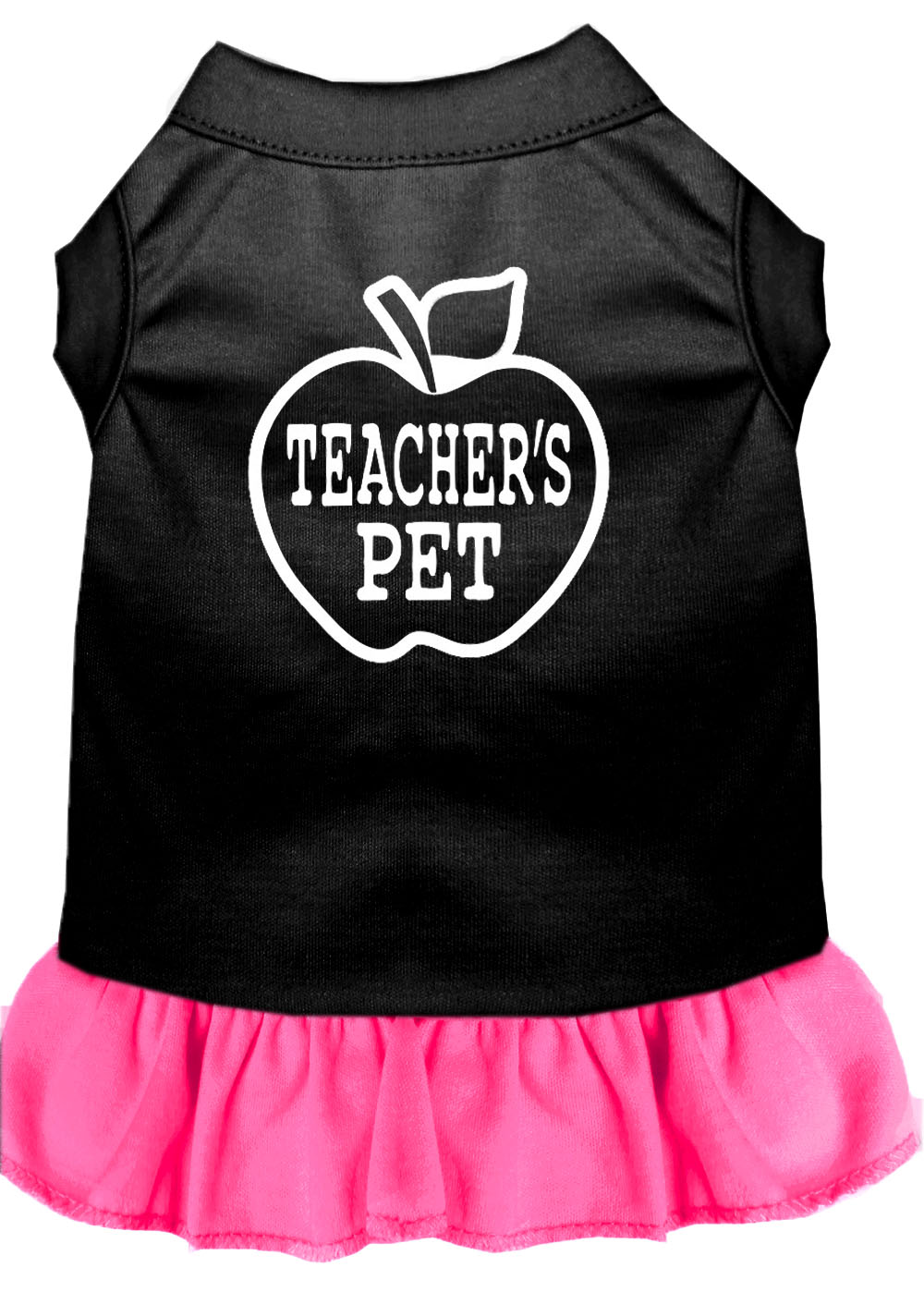 Teachers Pet Screen Print Dress Black With Bright Pink Xxl GreatEagleInc