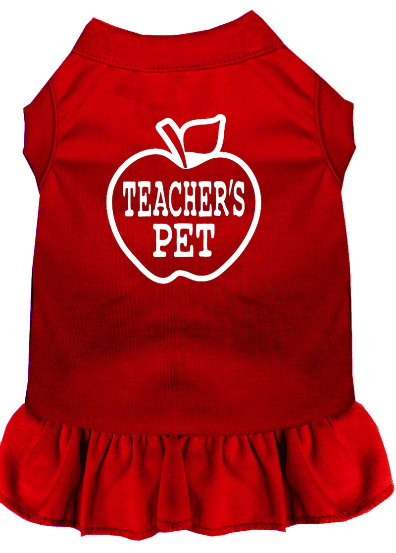 Teachers Pet Screen Print Dress Red Xxl GreatEagleInc