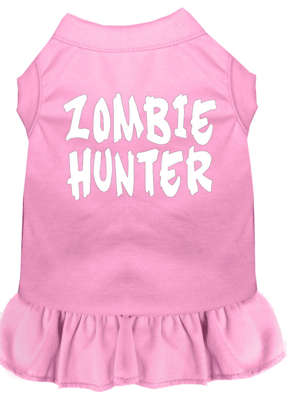 Zombie Hunter Screen Print Dress Light Pink 4x (22) Default Title