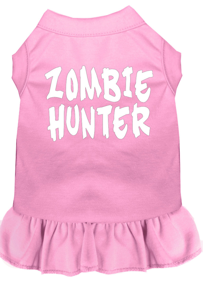 Zombie Hunter Screen Print Dress Light Pink 4x (22) GreatEagleInc