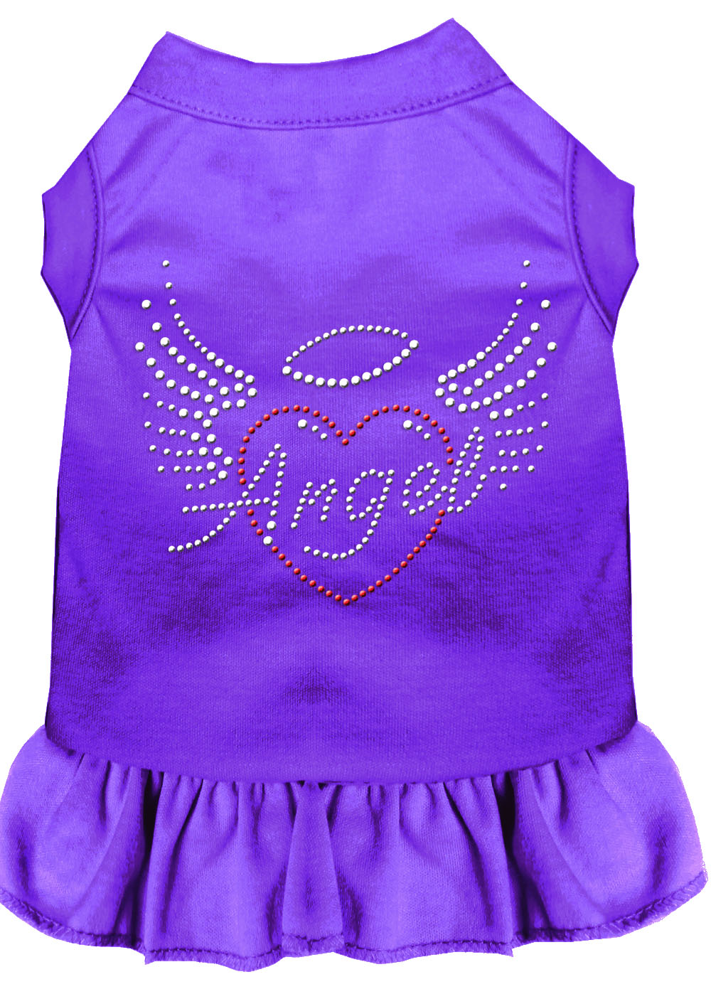 Angel Heart Rhinestone Dress Purple 4x GreatEagleInc