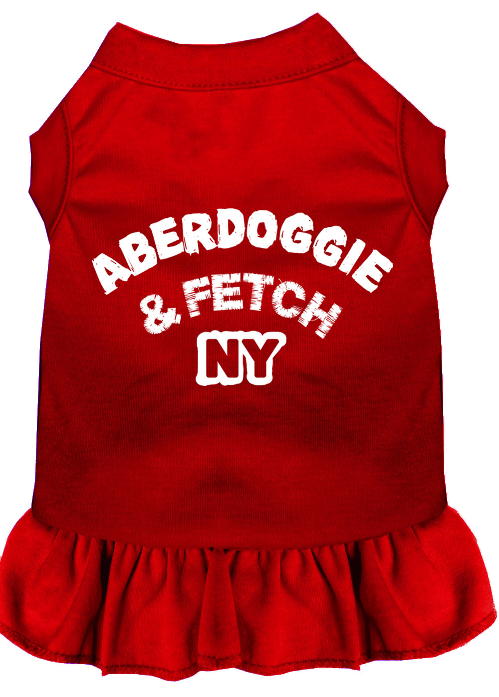 Aberdoggie Ny Screen Print Dress Red Xl GreatEagleInc