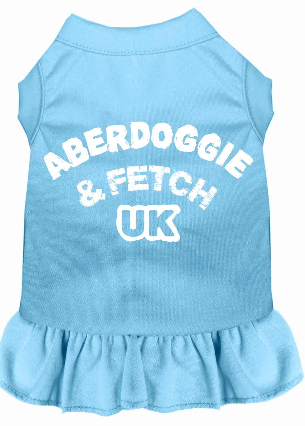 Aberdoggie Uk Screen Print Dress Baby Blue 4x (22) GreatEagleInc