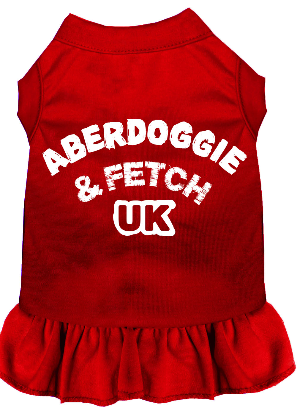 Aberdoggie Uk Screen Print Dress Red Lg Default Title