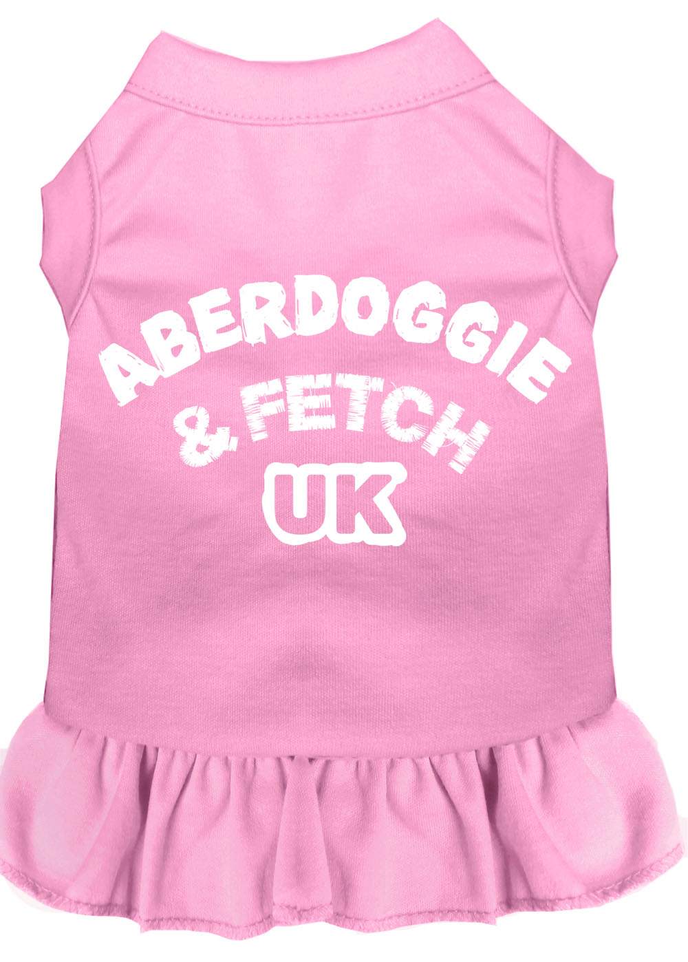 Aberdoggie Uk Screen Print Dress Light Pink Med GreatEagleInc