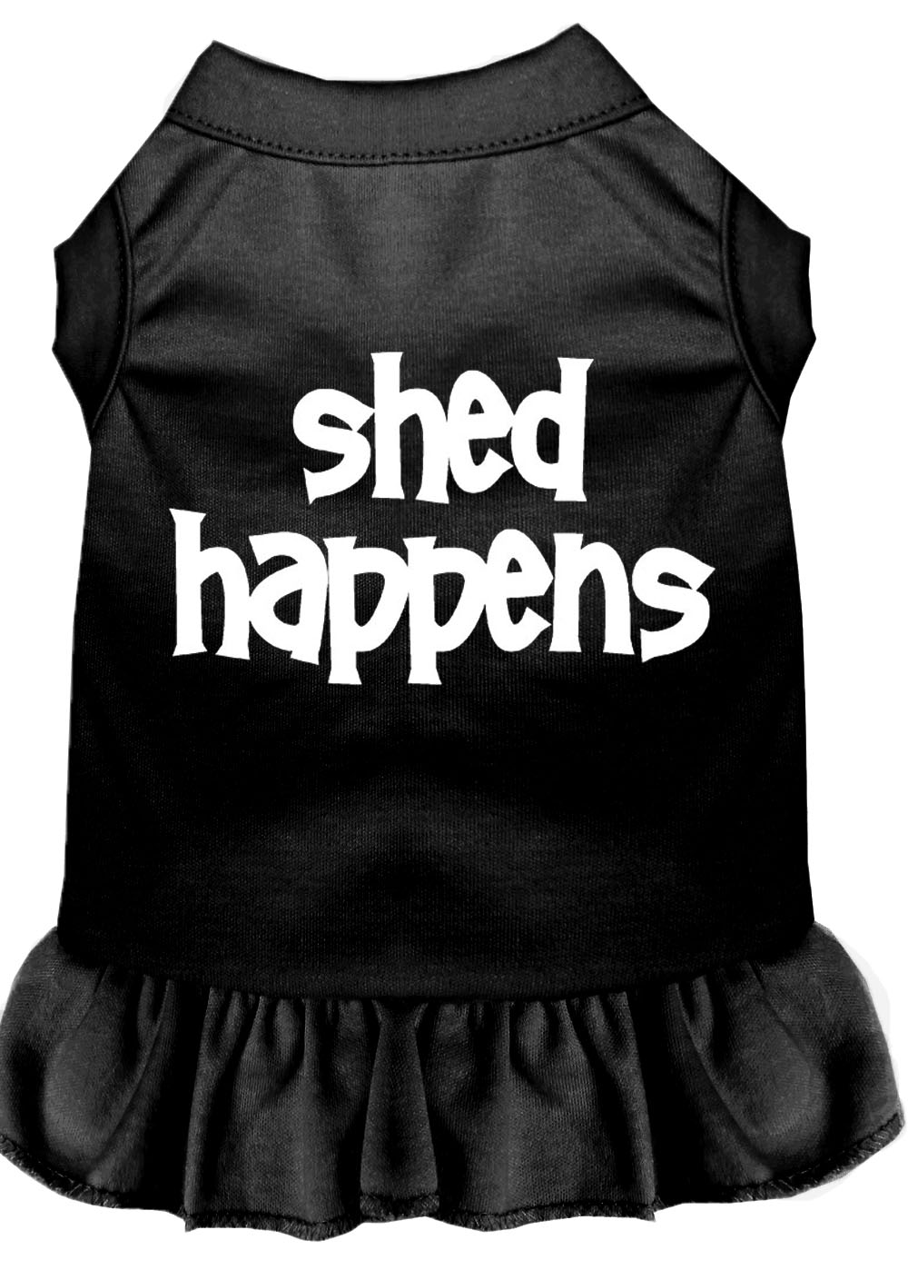 Shed Happens Screen Print Dress Black 4x (22) GreatEagleInc